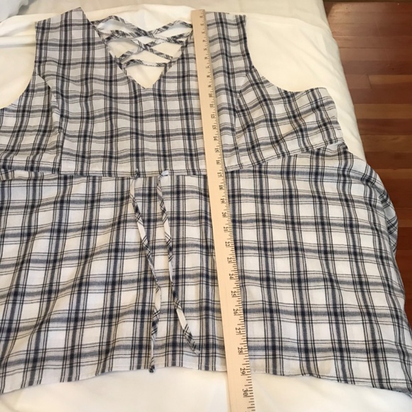 SUZANNE BETRO Sleeveless Tunic Blouse Plaid Tank Top Women’s Plus Size 4X NWT - Picture 16 of 16